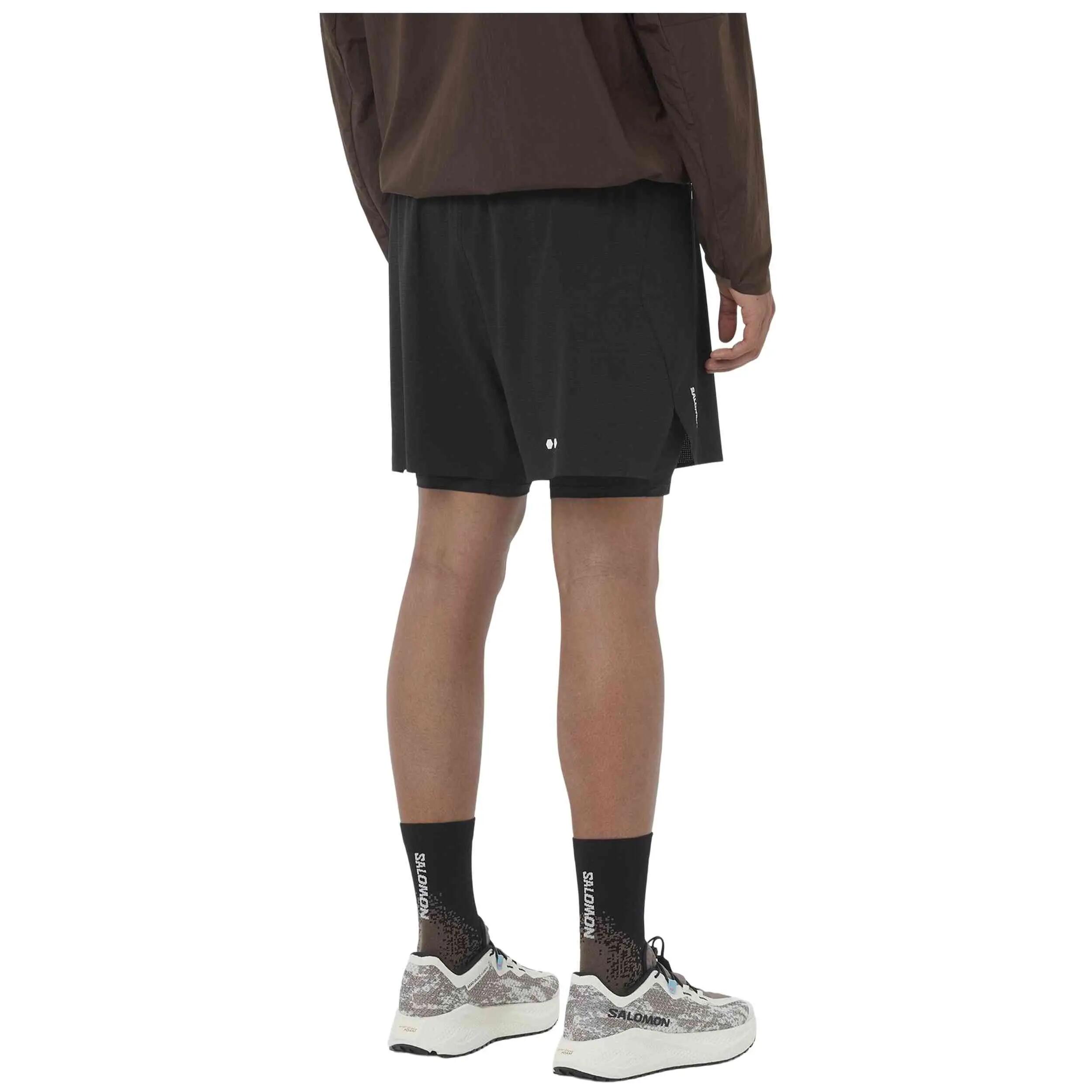 Kurze hose Salomon Modell SENSE AERO 2IN1 TRAIL 5 für männer 3/5