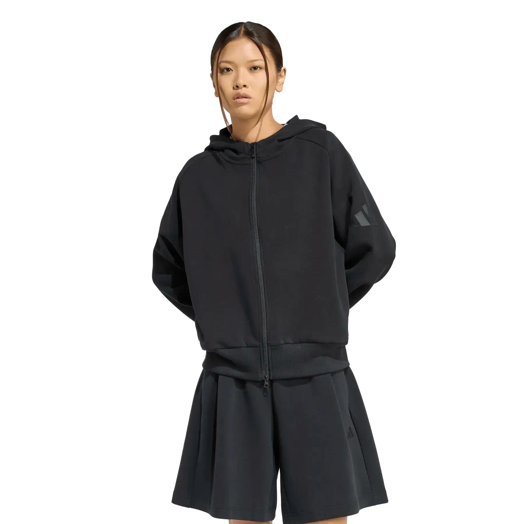 Sweatshirt à capuche femme adidas Soft Lux 2/6