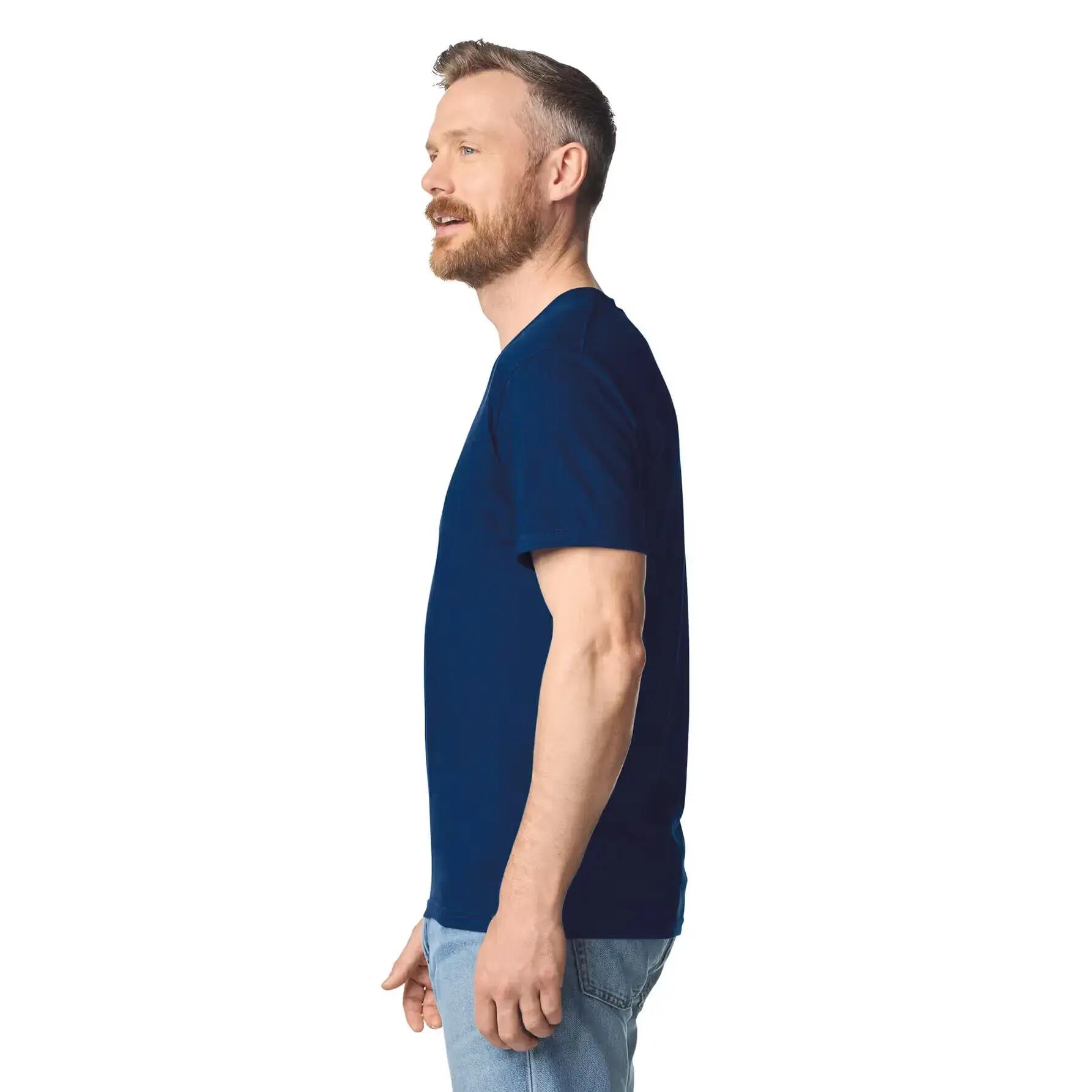 T-shirt met V-hals Gildan Softstyle 4/4