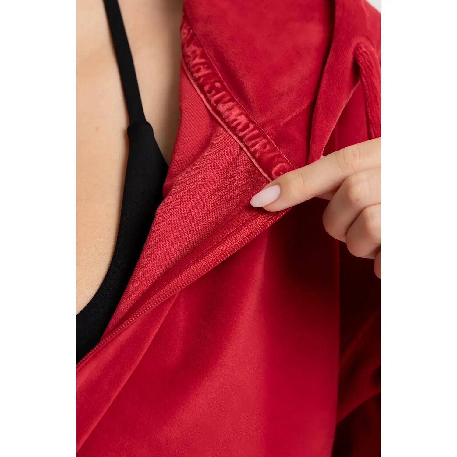 Felpa zippered in velluto donna Gym Glamour 4/4