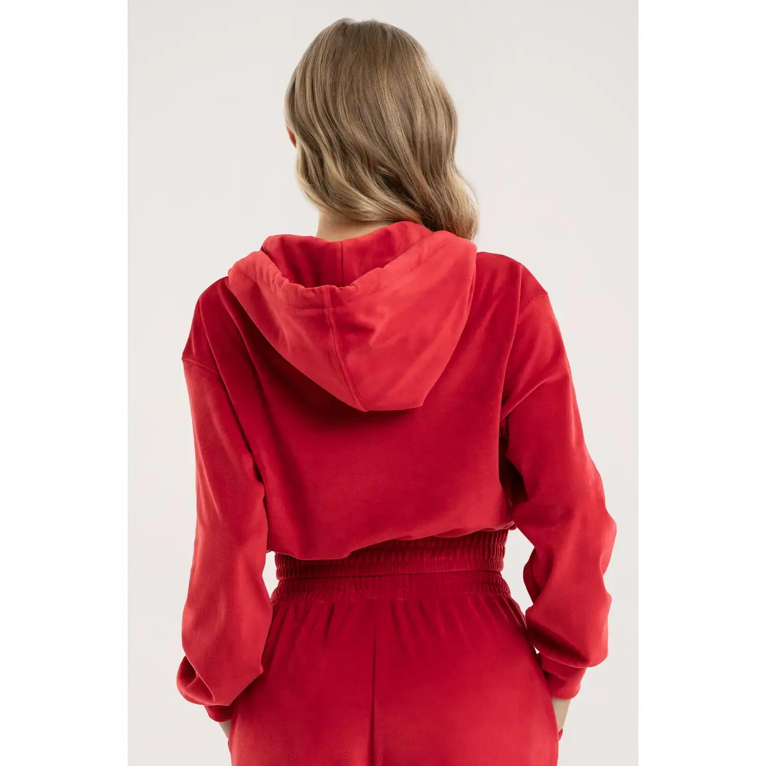 Felpa zippered in velluto donna Gym Glamour 2/4