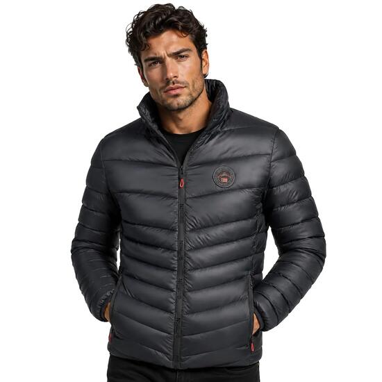 Veste - Montagne - Homme - Coupe-vent à capuche - Bartine - Noir