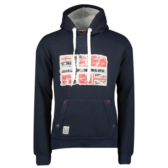 Fleecejacke – Herren – mit Kapuze und Reißverschluss – GPEPE 2 – dunkelblau