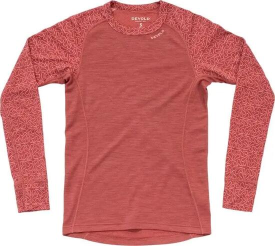 Tee-Shirt Devold Duo Active Merino 205 Rouge Femme