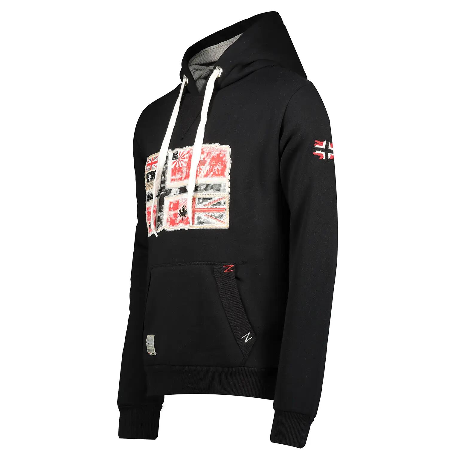Sweatshirt – Bergsport – Heren – Volledige rits – GPEPE 2 – Zwart 3/4