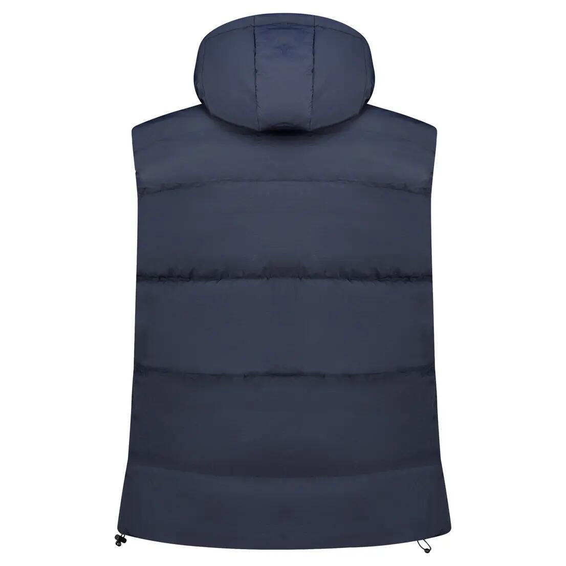 GEOGRAPHICAL NORWAY Herren Weste mit Kapuze, Reißverschlusstaschen – Marine 2/6