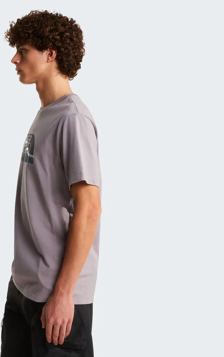 T-Shirt The North Face Mountain Logo Graphic Gris Homme 3/6