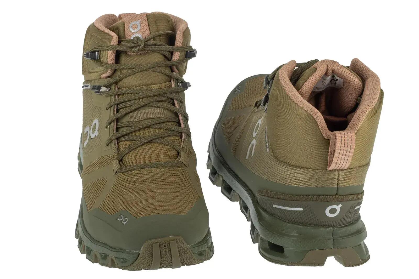 Wanderschuhe On Running Cloudrock Waterproof Olive 4/5