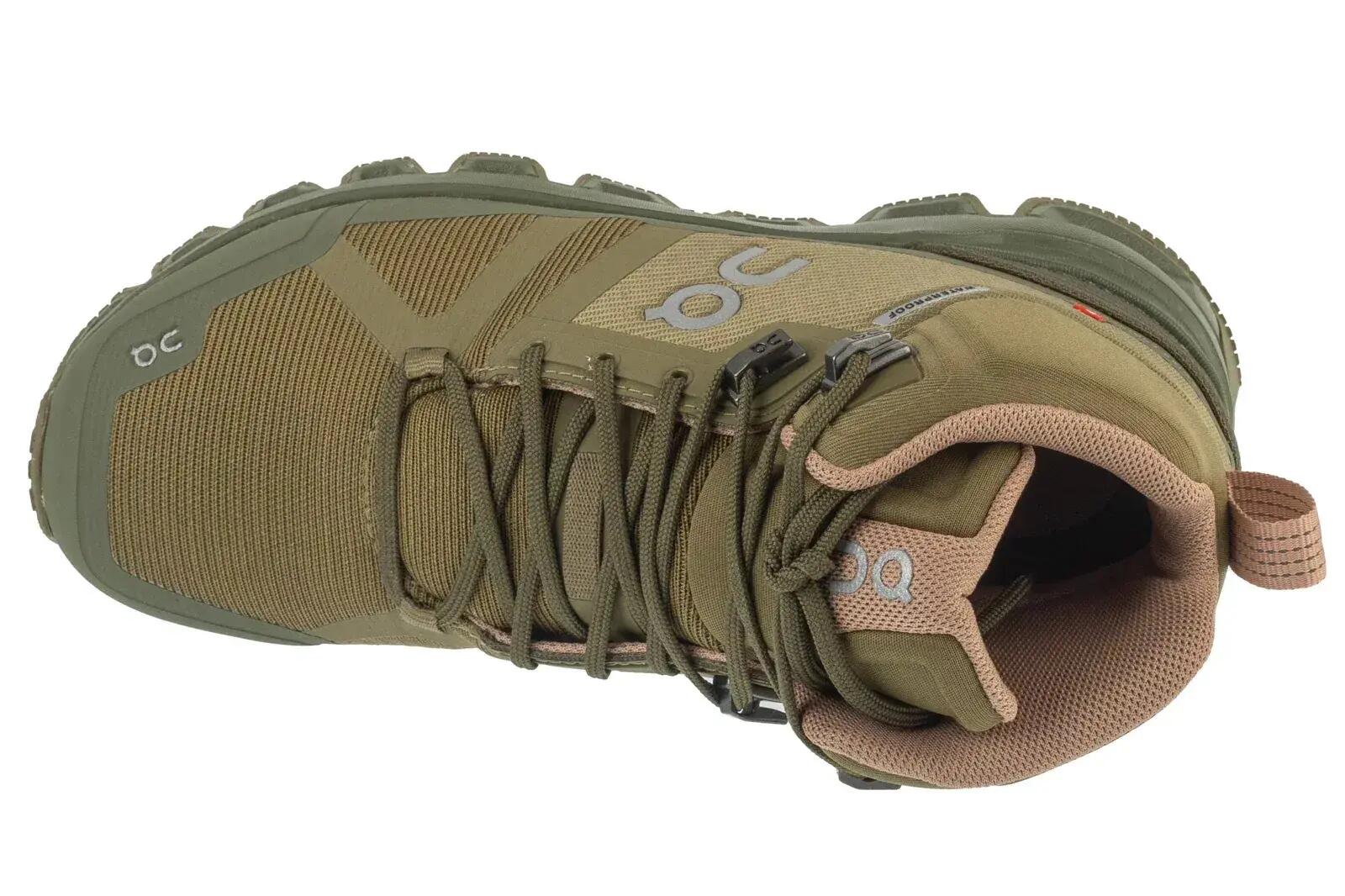 Wanderschuhe On Running Cloudrock Waterproof Olive 2/5