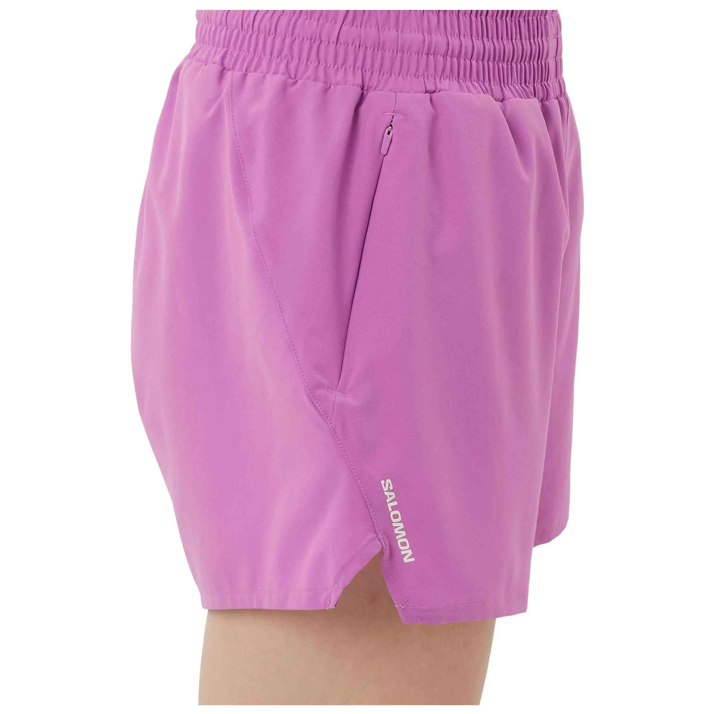 Calções Salomon modelo Shakeout Core 4 para mulheres 5/5