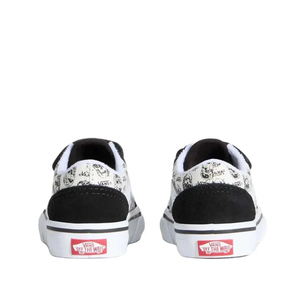 Scarpe Vans Old Skool V Skulls Nero 3/5