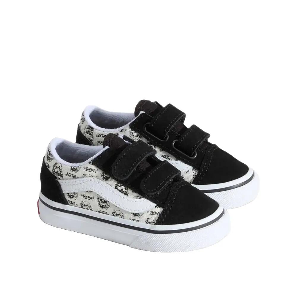 Scarpe Vans Old Skool V Skulls Nero 2/5
