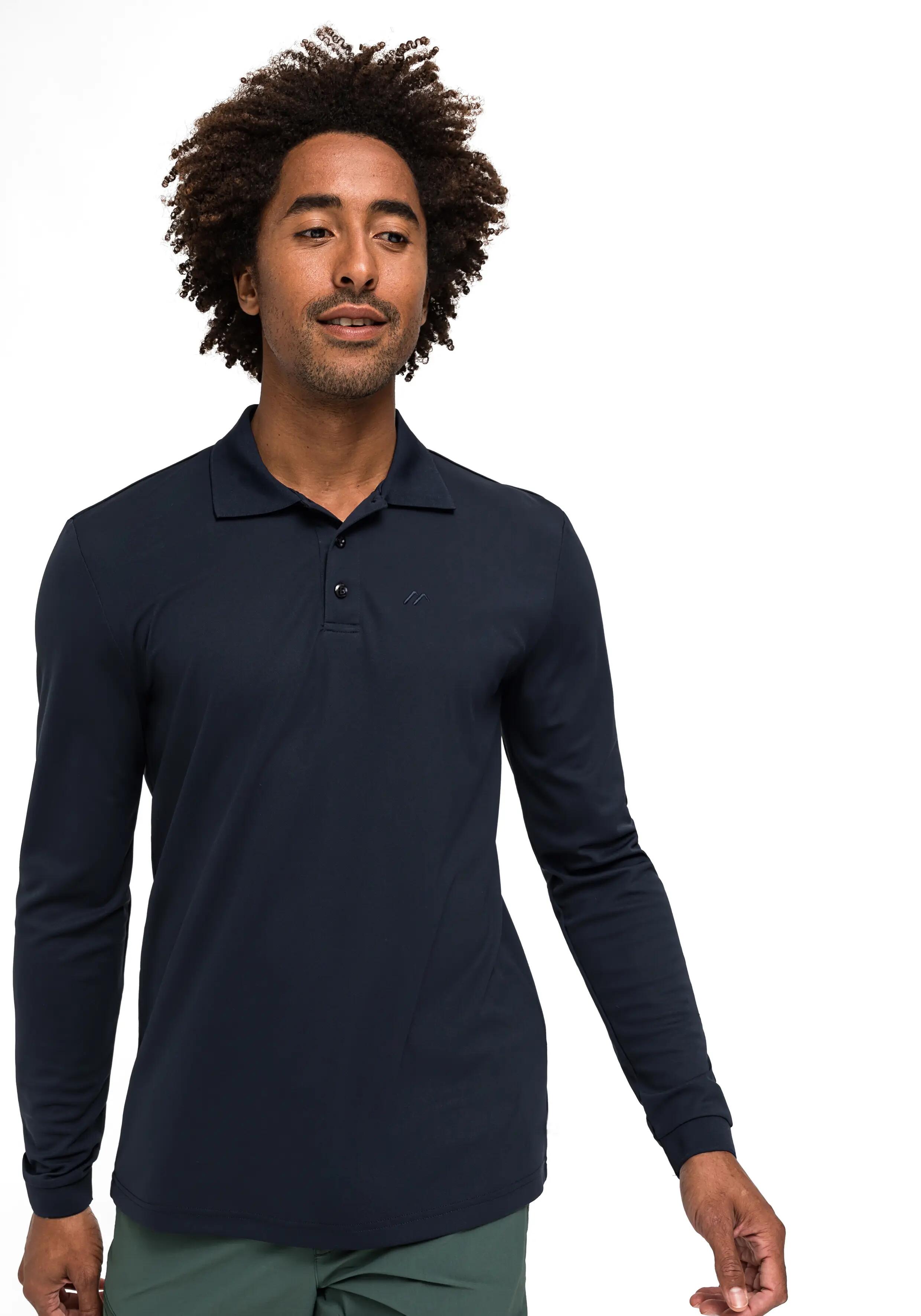 Maier Sports Ulrich L/S Herren Poloshirt 4/6