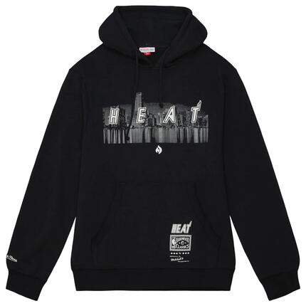 Sweatshirt z kapturem Miami Heat Nicky Jam Cityscape