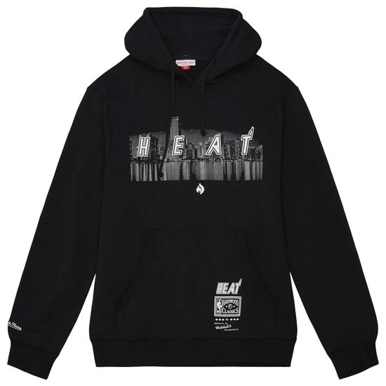 Sweatshirt z kapturem Miami Heat Nicky Jam Cityscape