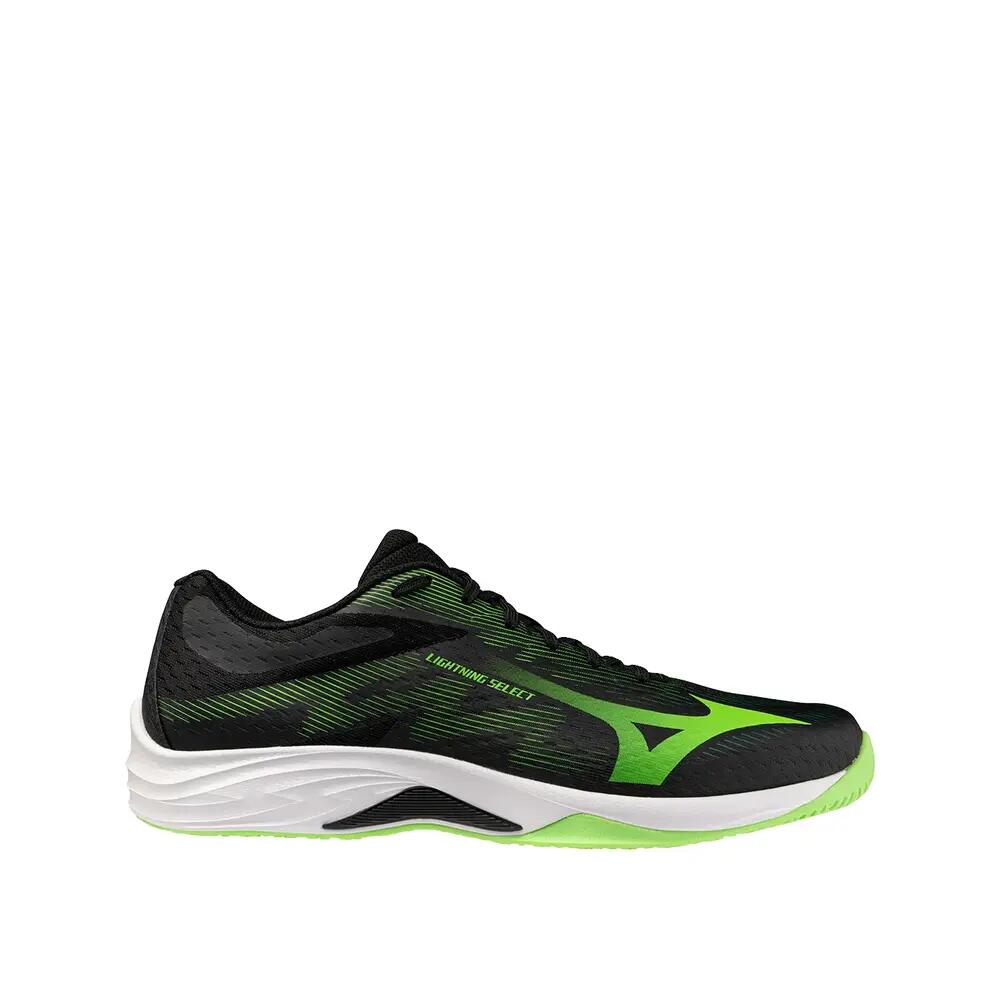 Zapatos de sala Mizuno Lightning Select Negro/Jazmín Verde 4/6