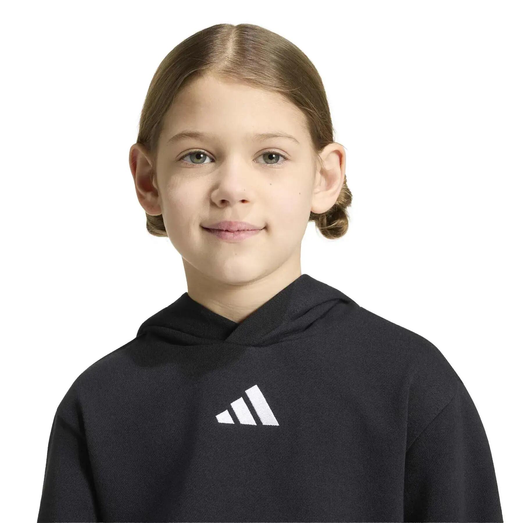 Sweatshirt à capuche brodé enfant adidas Essentials 3-Stripes 7/7