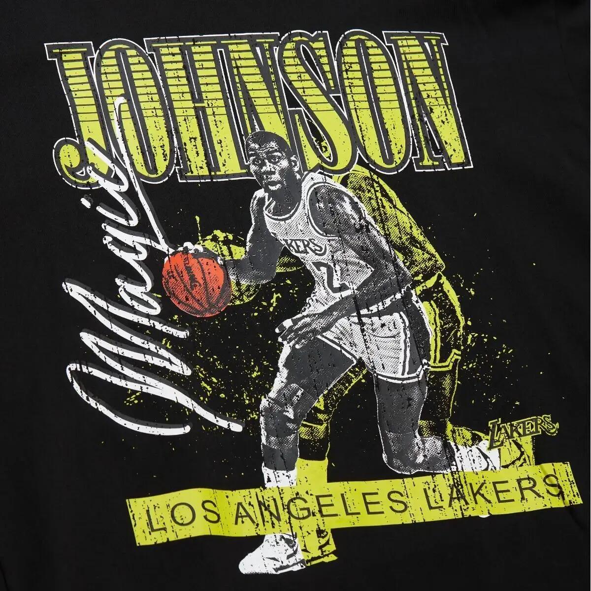 T-shirt z logo vintage Los Angeles Lakers HW Neon Pop Playe Magic Johnson 3/5