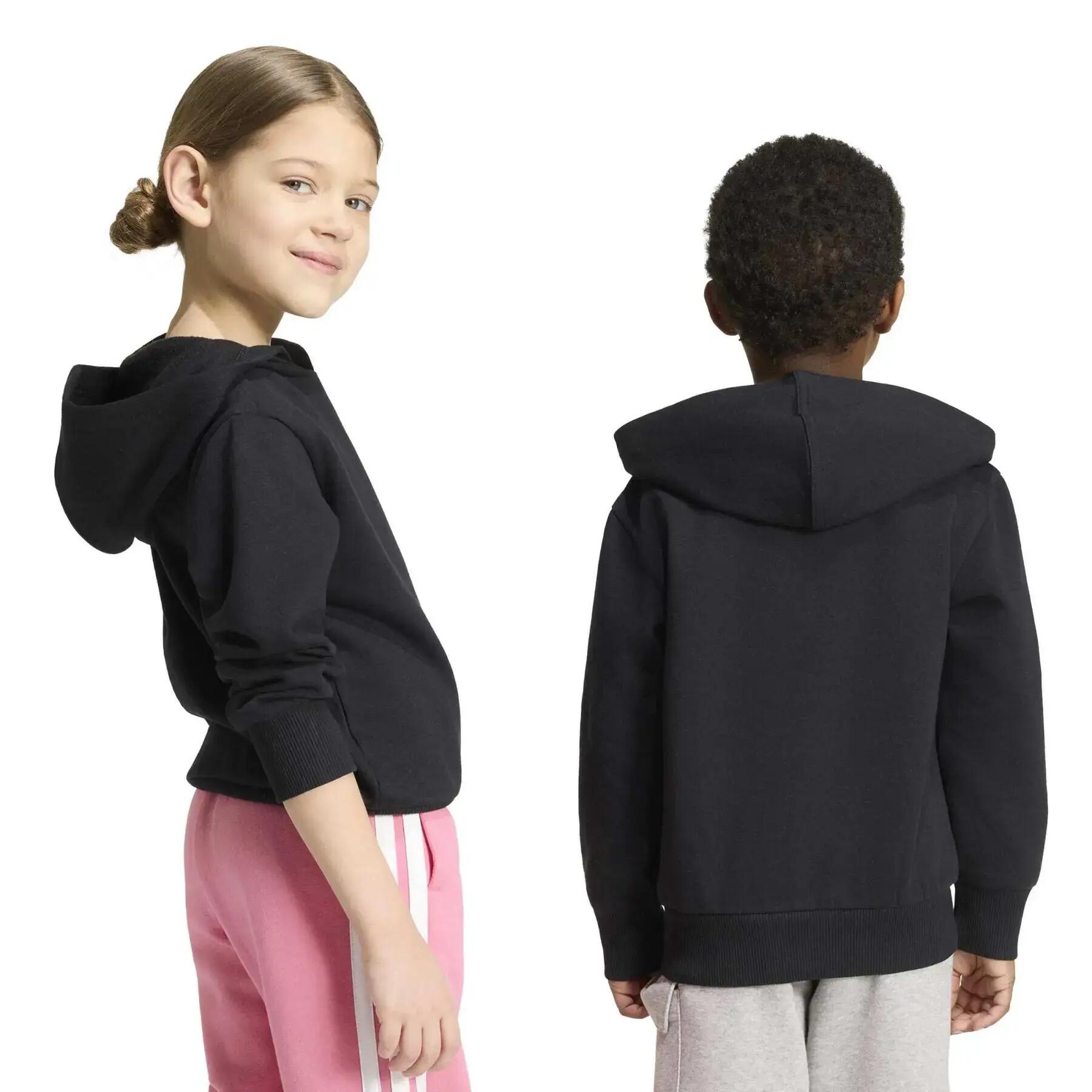 Sweatshirt à capuche brodé enfant adidas Essentials 3-Stripes 5/7