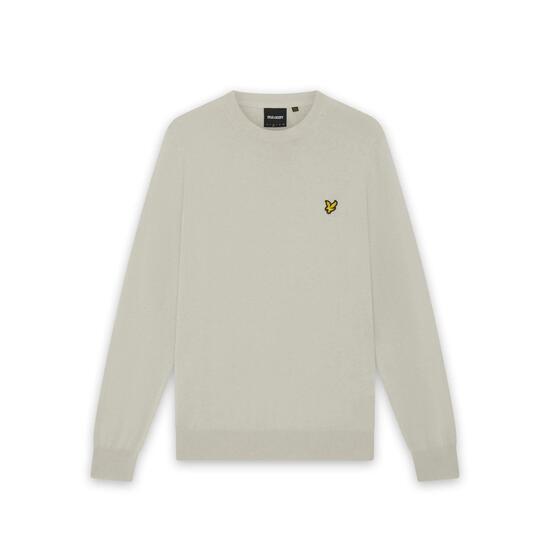 Pull col rond en coton mérinos Lyle & Scott