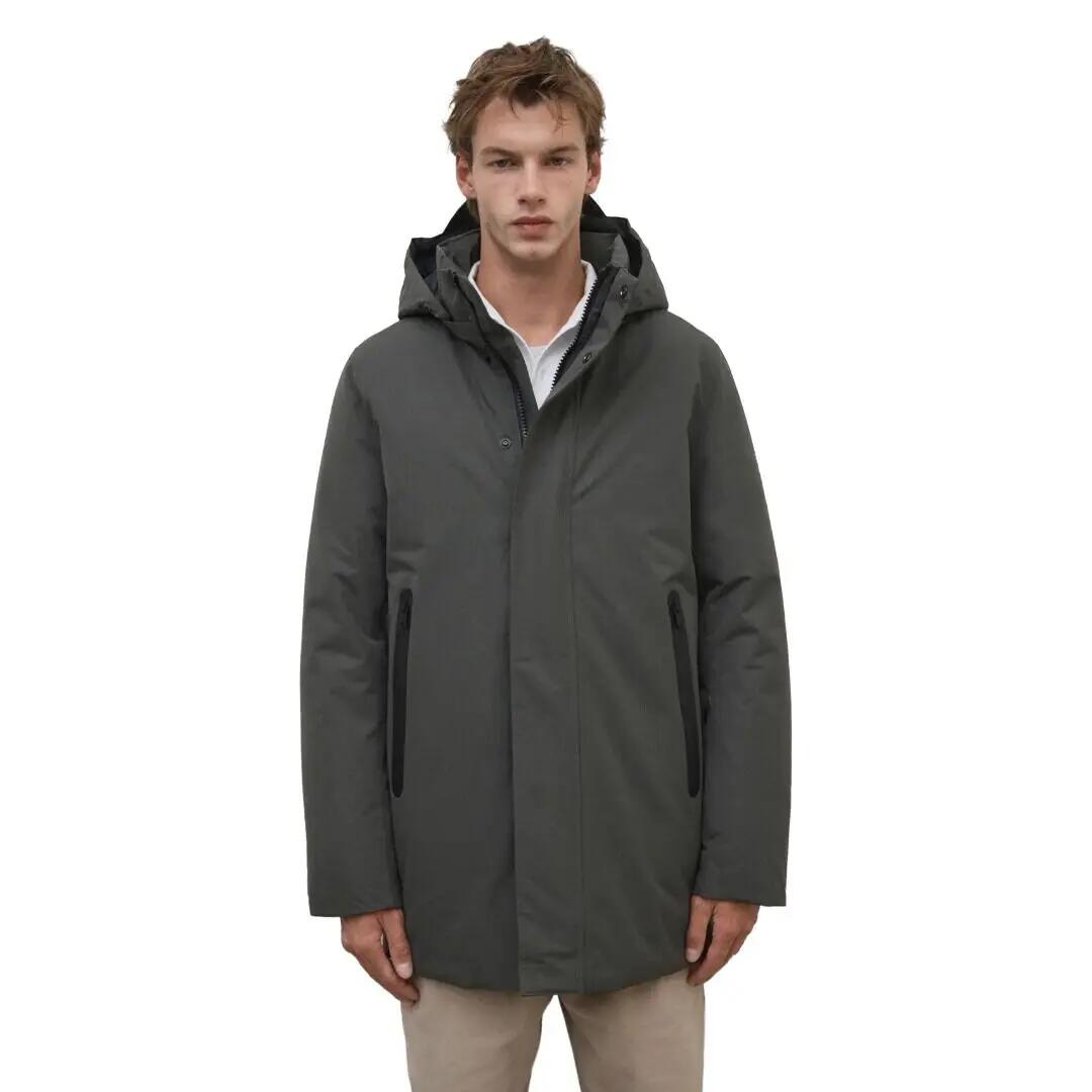 Cazadora Verde Ecoalf Parko Jacket Olive Repelente Al Agua Cómoda y Versátil 2/4