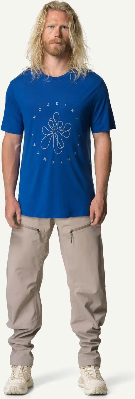 Houdini Tree Message T-Shirt Blau Mann 4/4