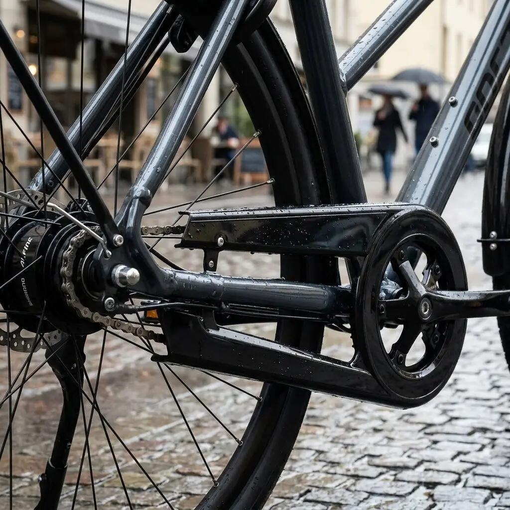 Horn kettingbeschermer SK 24 1-delig zwart tot 46 tanden voor naafversnelling 2/3
