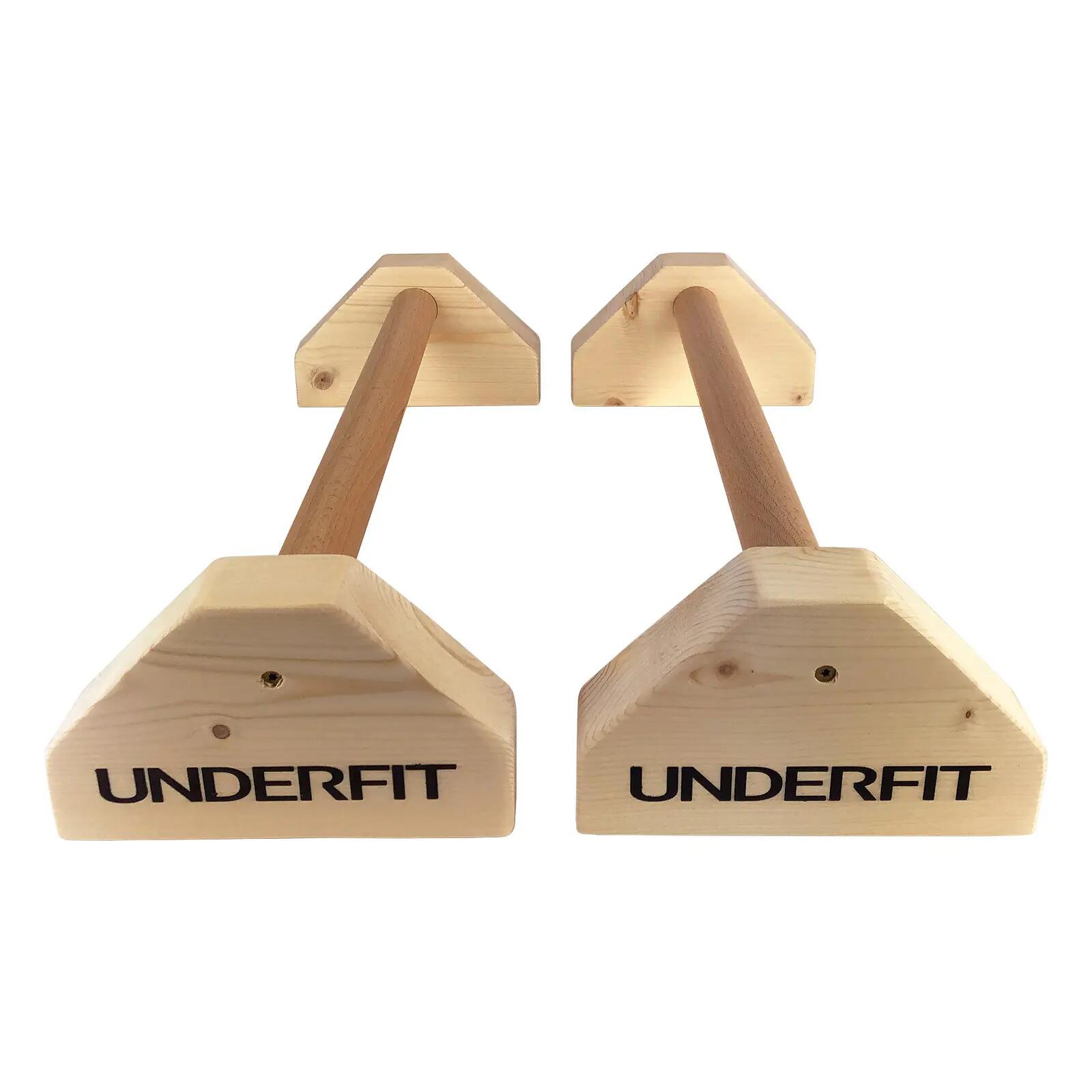 Drewniane uchwyty do pompek paraletki UNDERFIT 54 cm 2/7