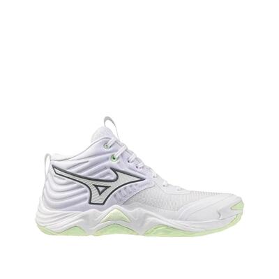 Scarpe sportive Mizuno Wave Momentum Elite Mid Blanc/Balsam Green/Ambrosia