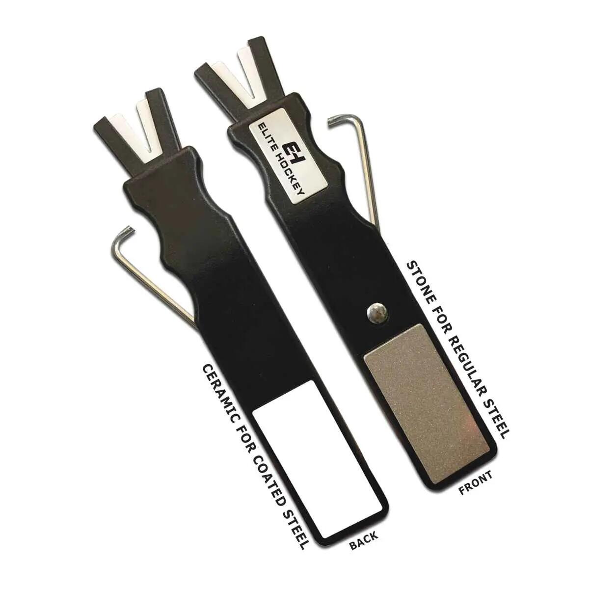 ELITE HOCKEY PRO Deluxe ascuțitor negru pentru lamele de patine, ascuțire