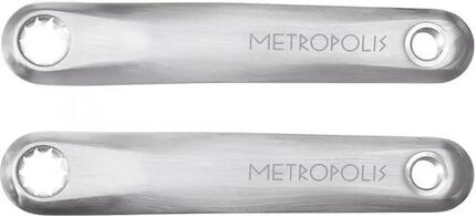 FSA Kurbelarme E-Bike Metropolis CK-602 175 mm Silber - Mini-ISIS für Bosch A...