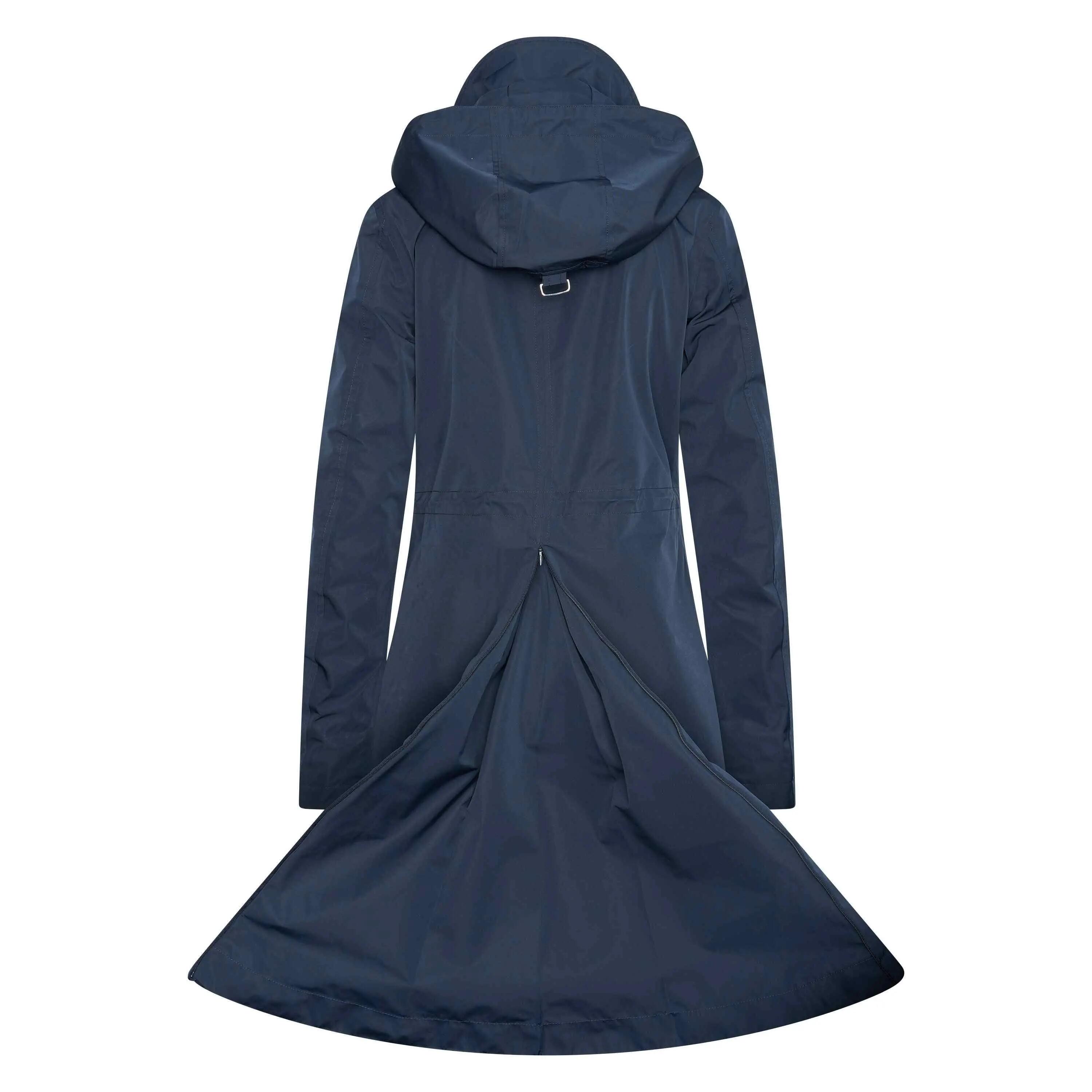 Giacca impermeabile da equitazione lunga con cappuccio donna Euro-Star Chiara 2/2