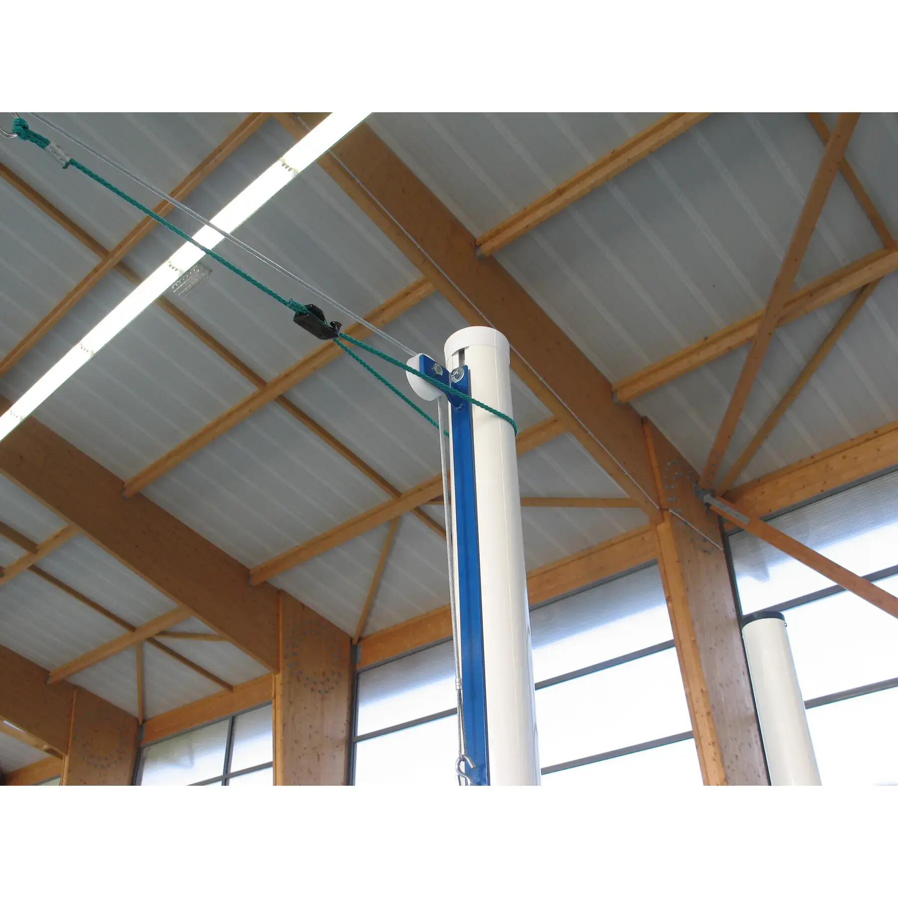 Paire de poteaux de volley aluminium sans fourreaux Sporti 2/2