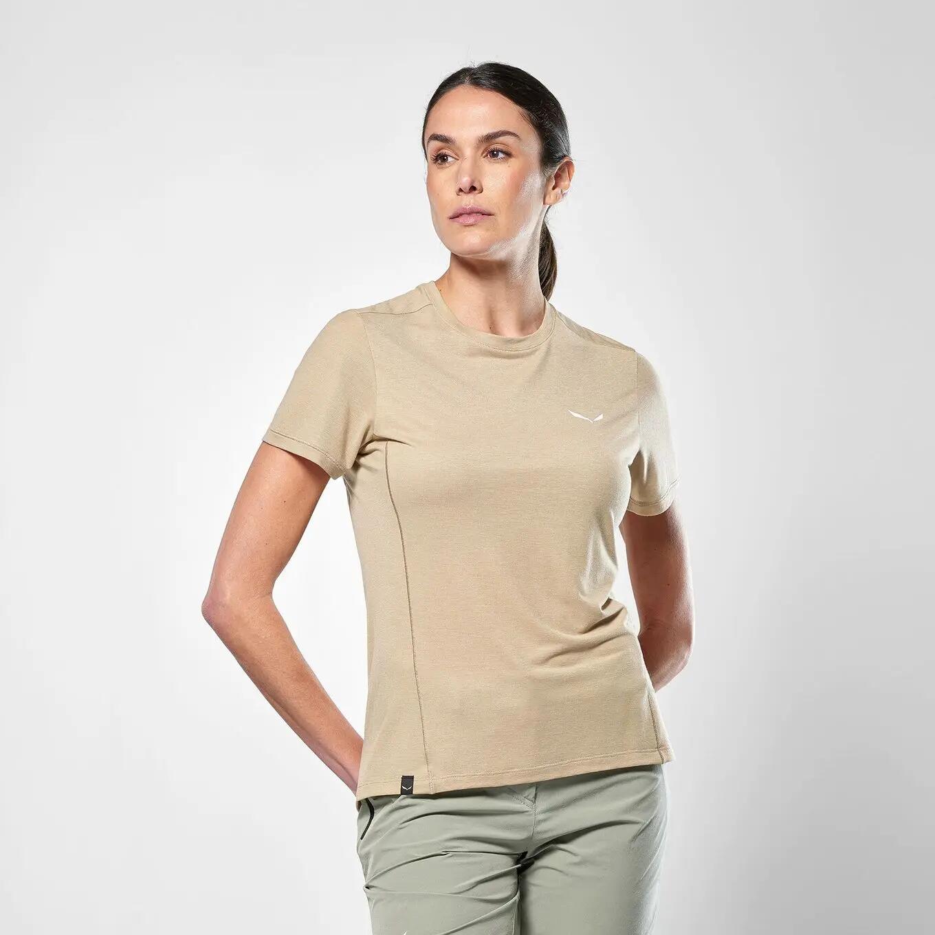 Salewa Puez Dry Women's Technical T-Shirt Beige 3/7