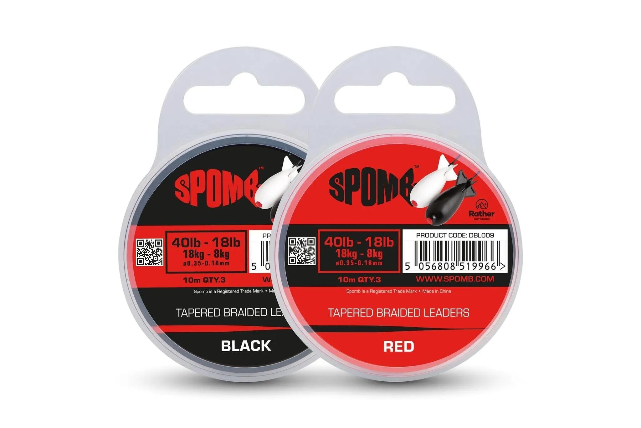 Tapered Braided Leaders 3pcs 40lb-18lb 2/3