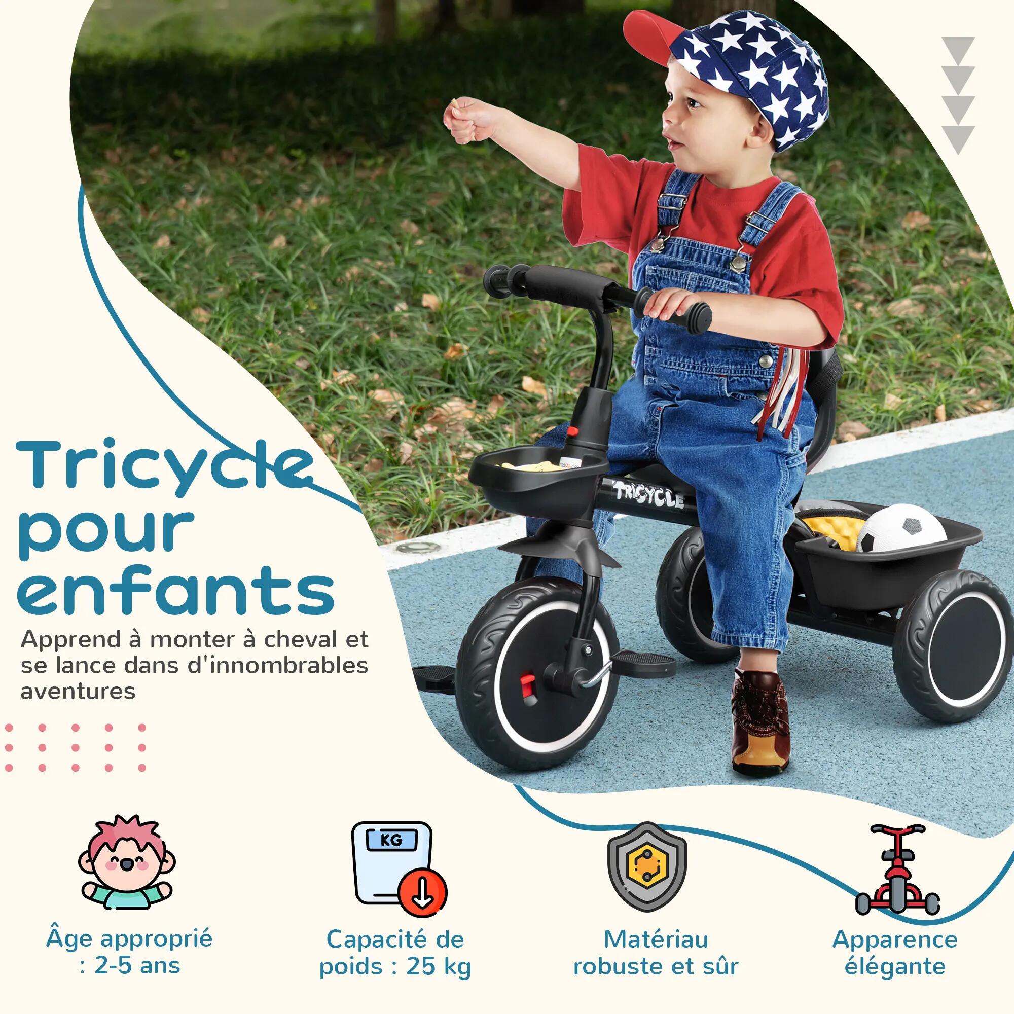 Tricycle pour enfant évolutif avec siège réglable 5/5