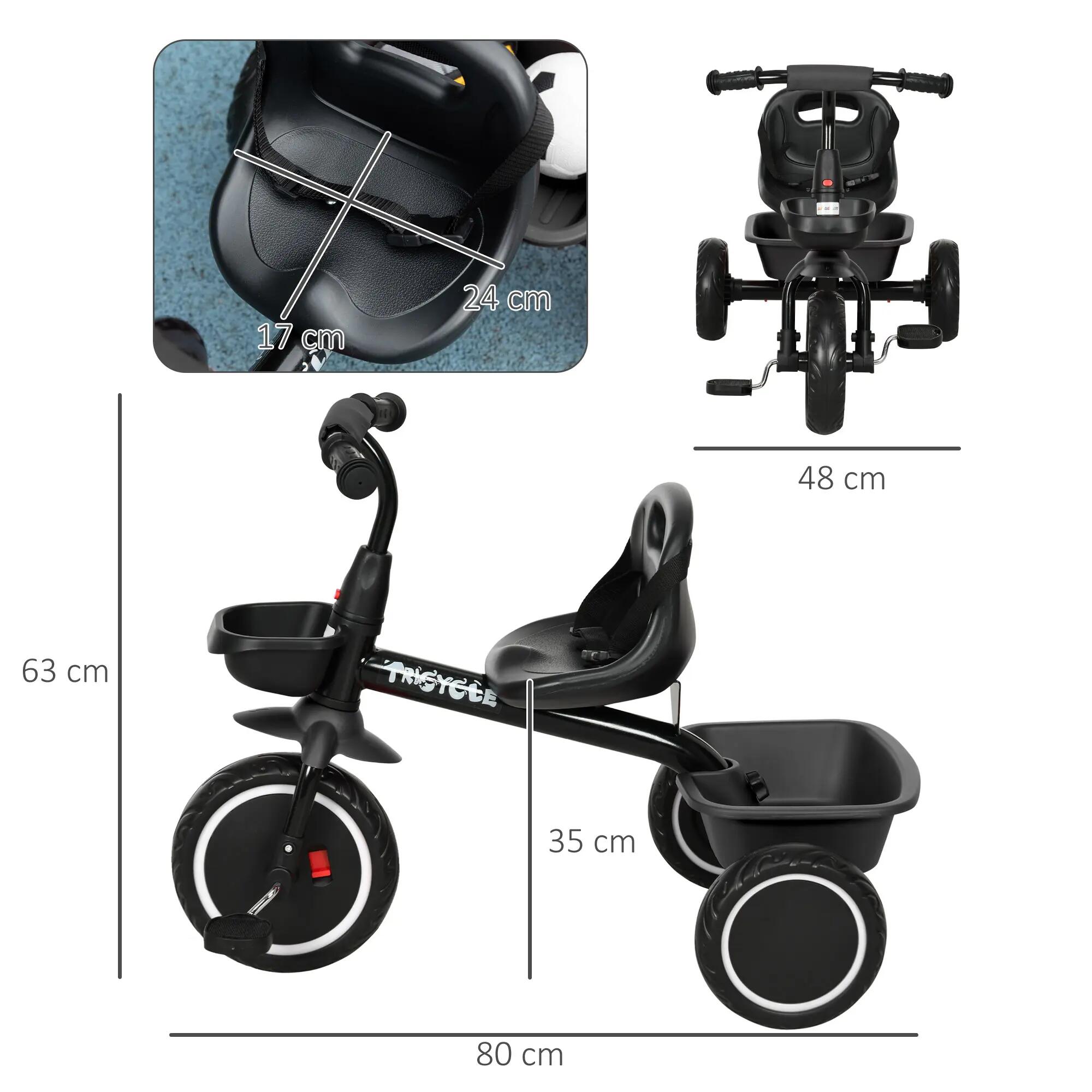Tricycle pour enfant évolutif avec siège réglable 3/5