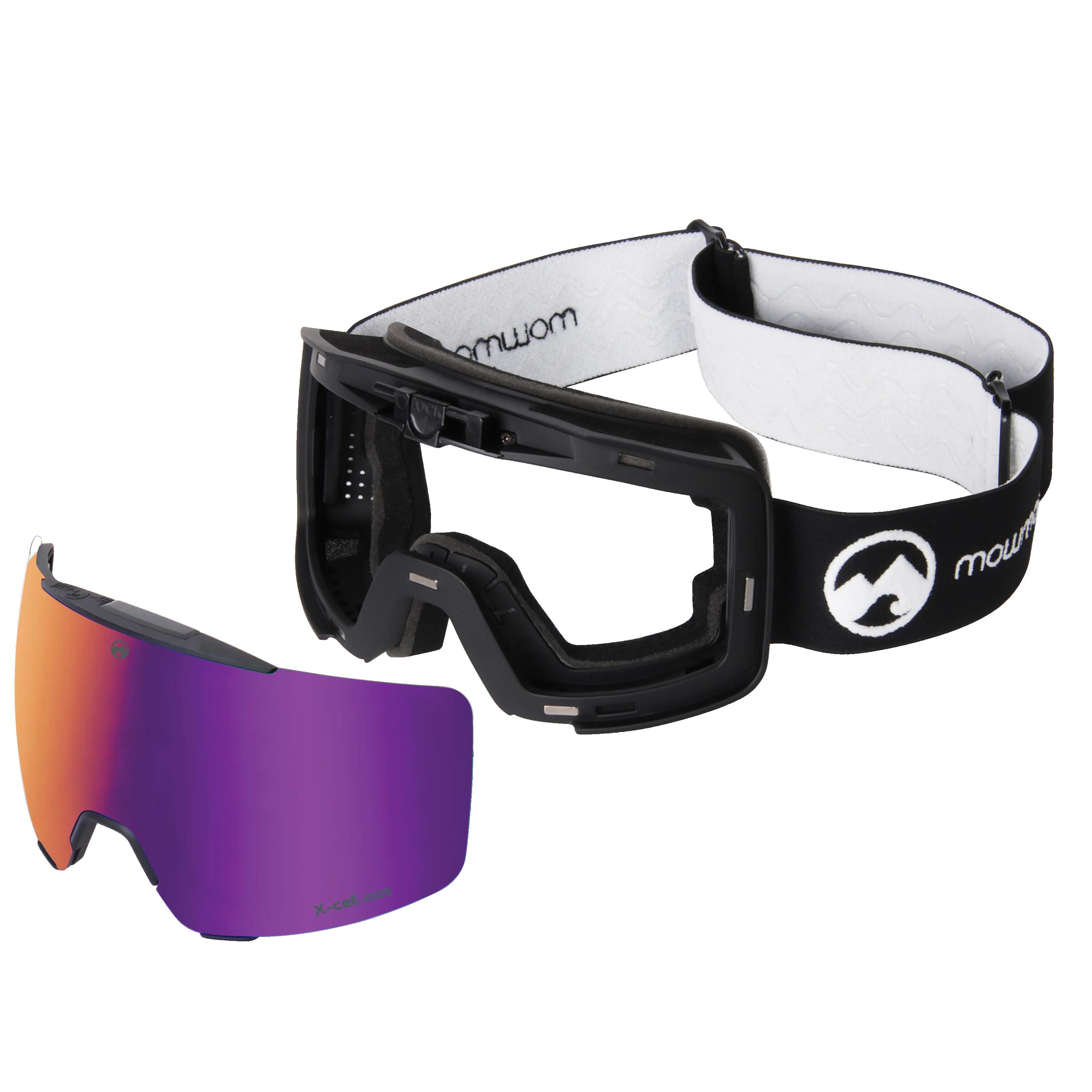 Masque de ski unisexe Local (Black | Deep Purple) 6/7