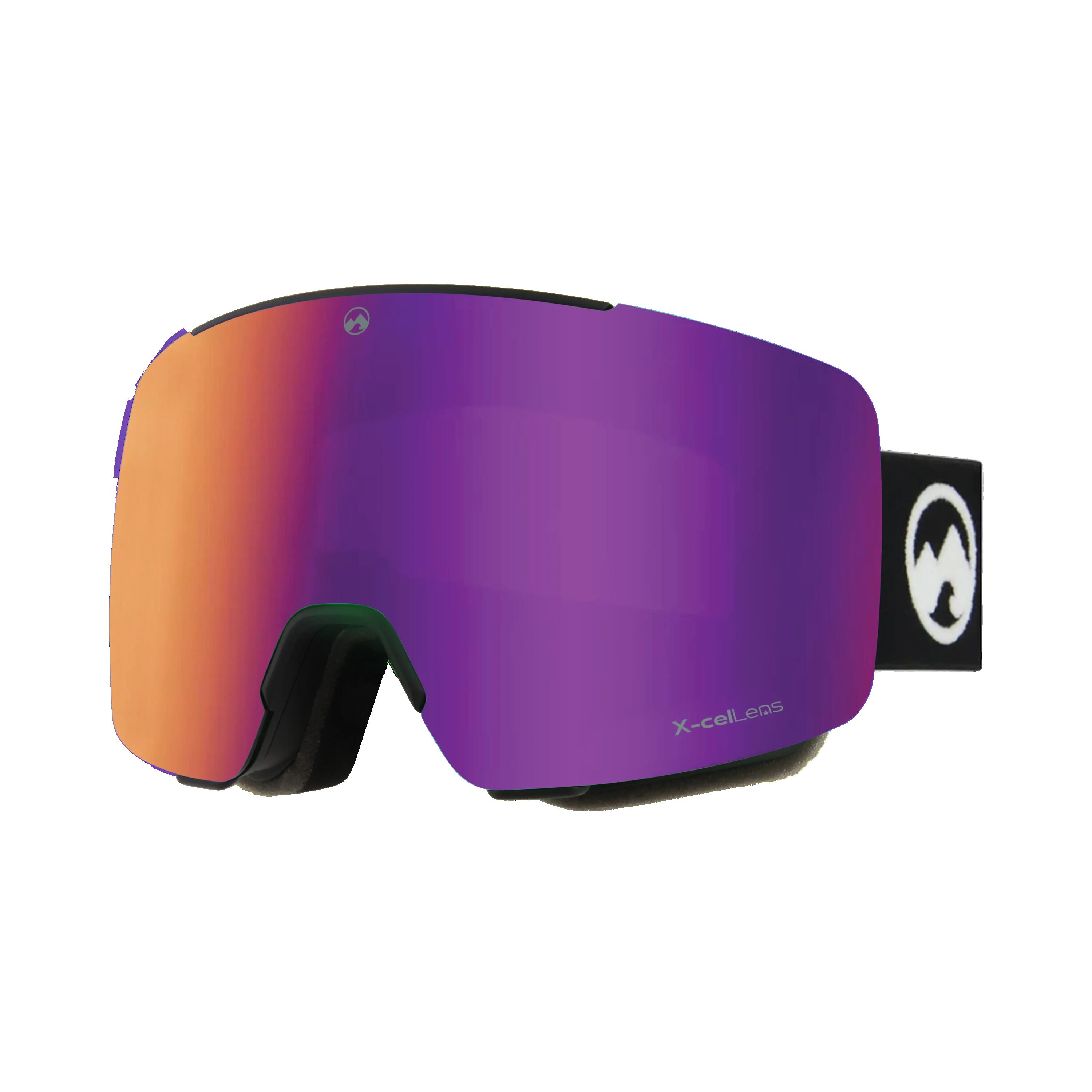 Masque de ski unisexe Local (Black | Deep Purple) 3/7