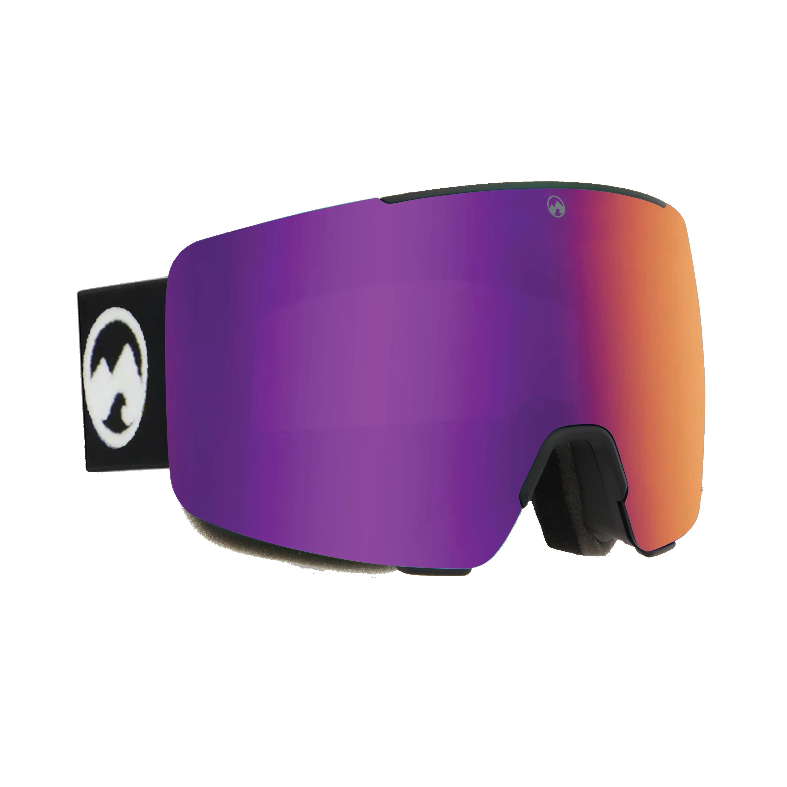 Masque de ski unisexe Local (Black | Deep Purple) 2/7