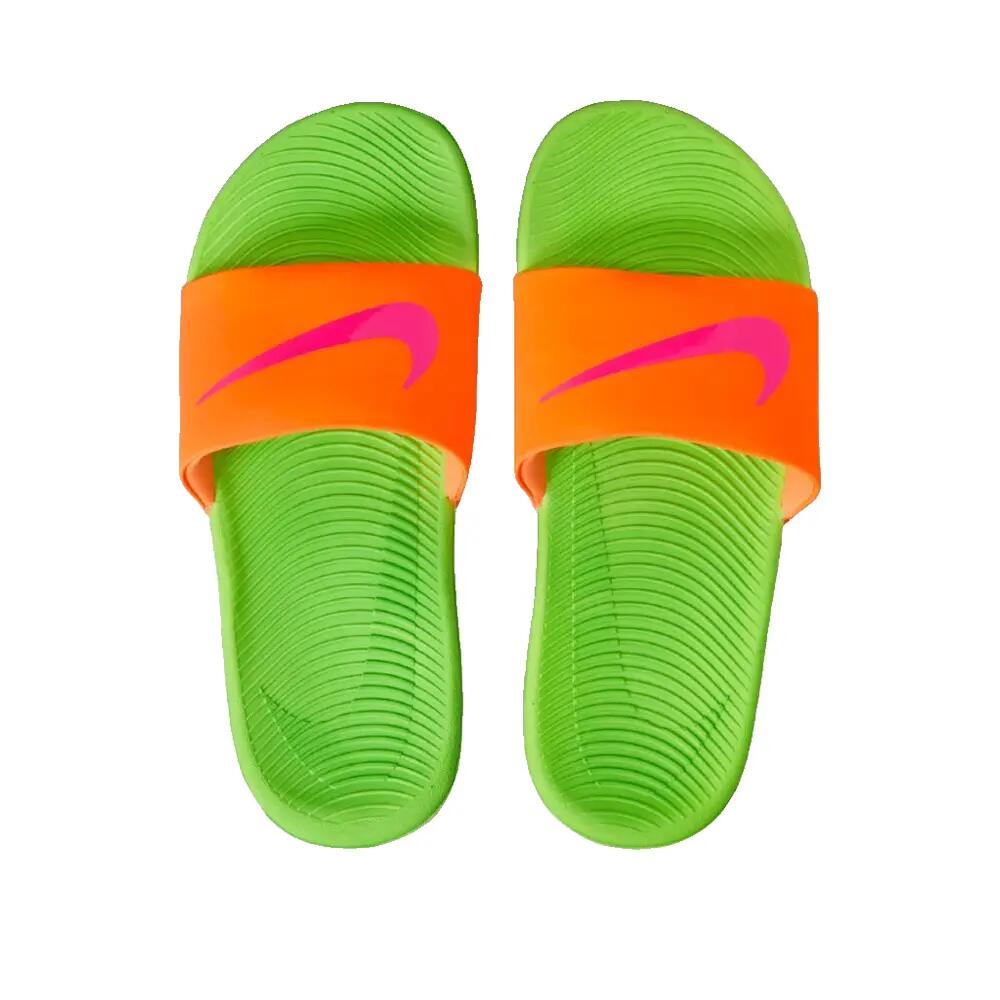 Nike Kawa Sandalen Oranje Totaal/Roze Hyper-Groen 4/6