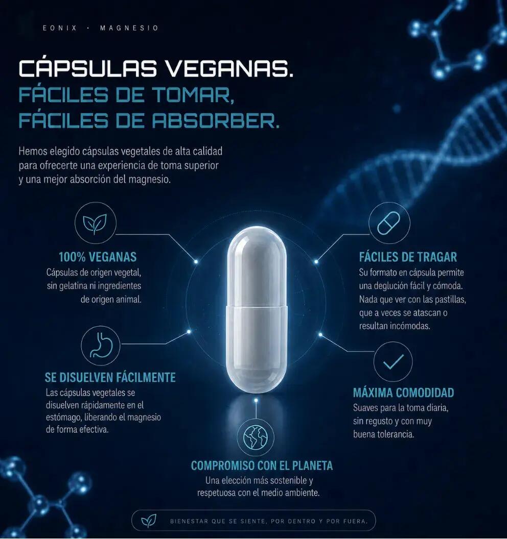 Magnesio bisglicinato + vitamina B6 90 cápsulas EONIX 6/6