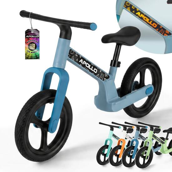 Bici senza pedali Bambini 2 anni luminosa Trailbuddy LED Bianco