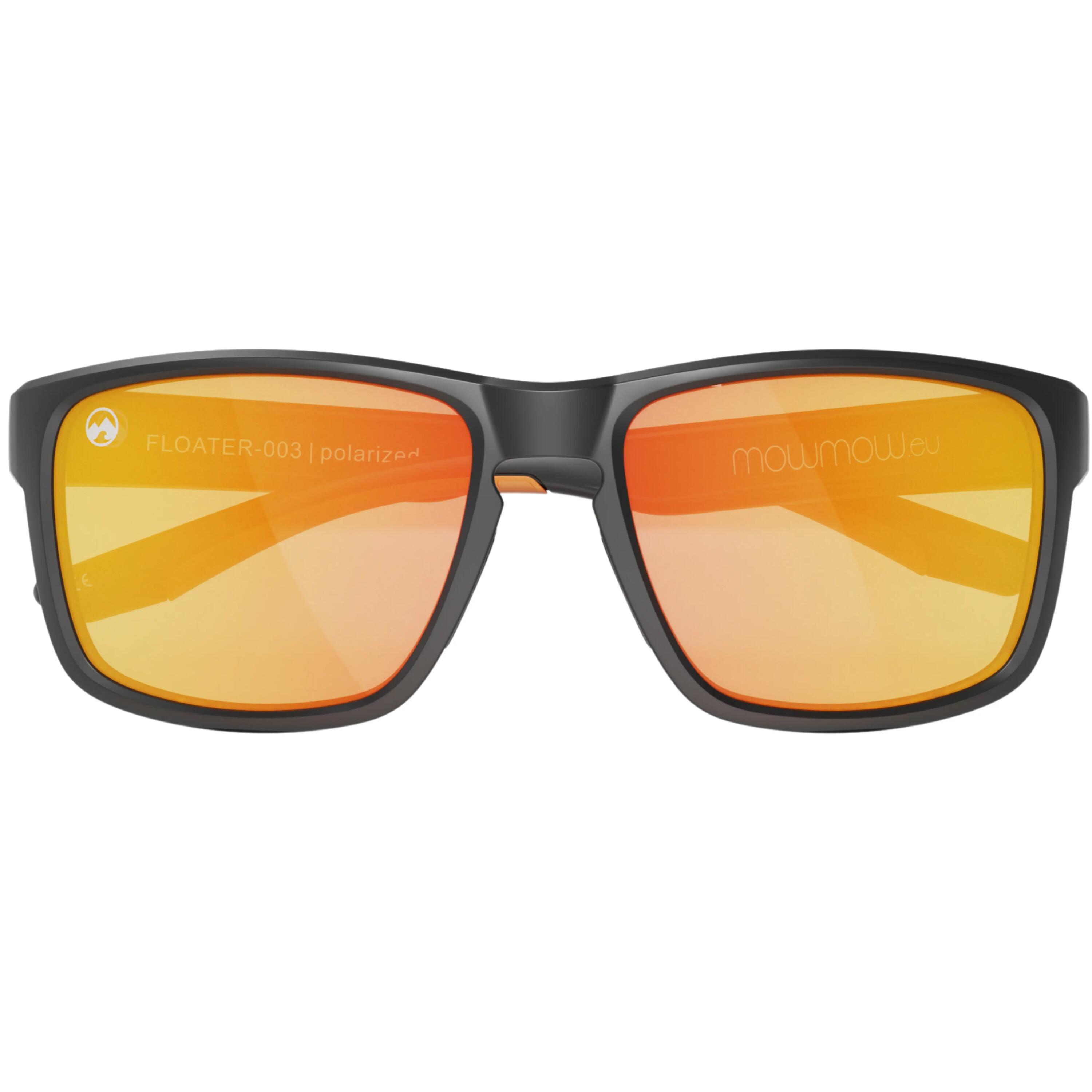 Unisex Sonnenbrille FLOATER-003 (Black | Orange) 5/5