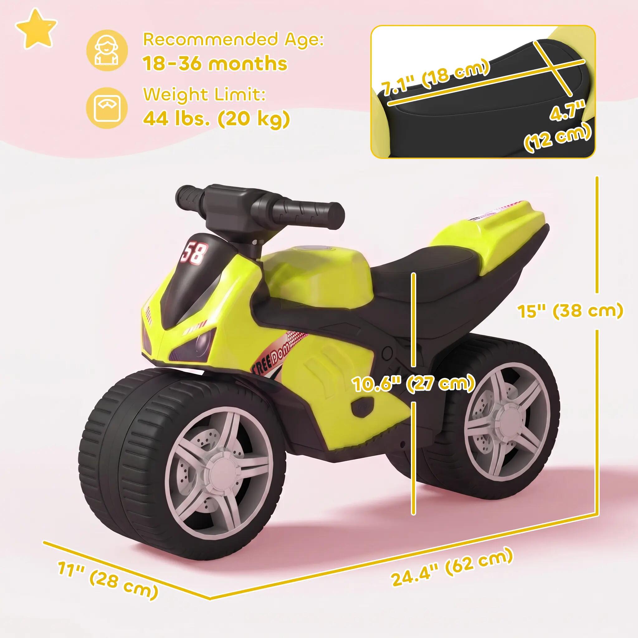 Draisienne moto de course larges roues effets sonores 3/5