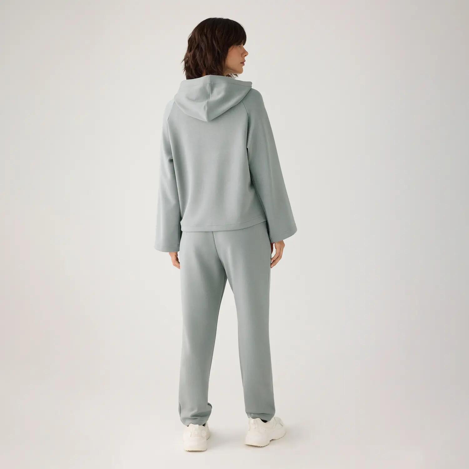 Pantalon en polaire slim taille haute avec poches, bleu 5/7