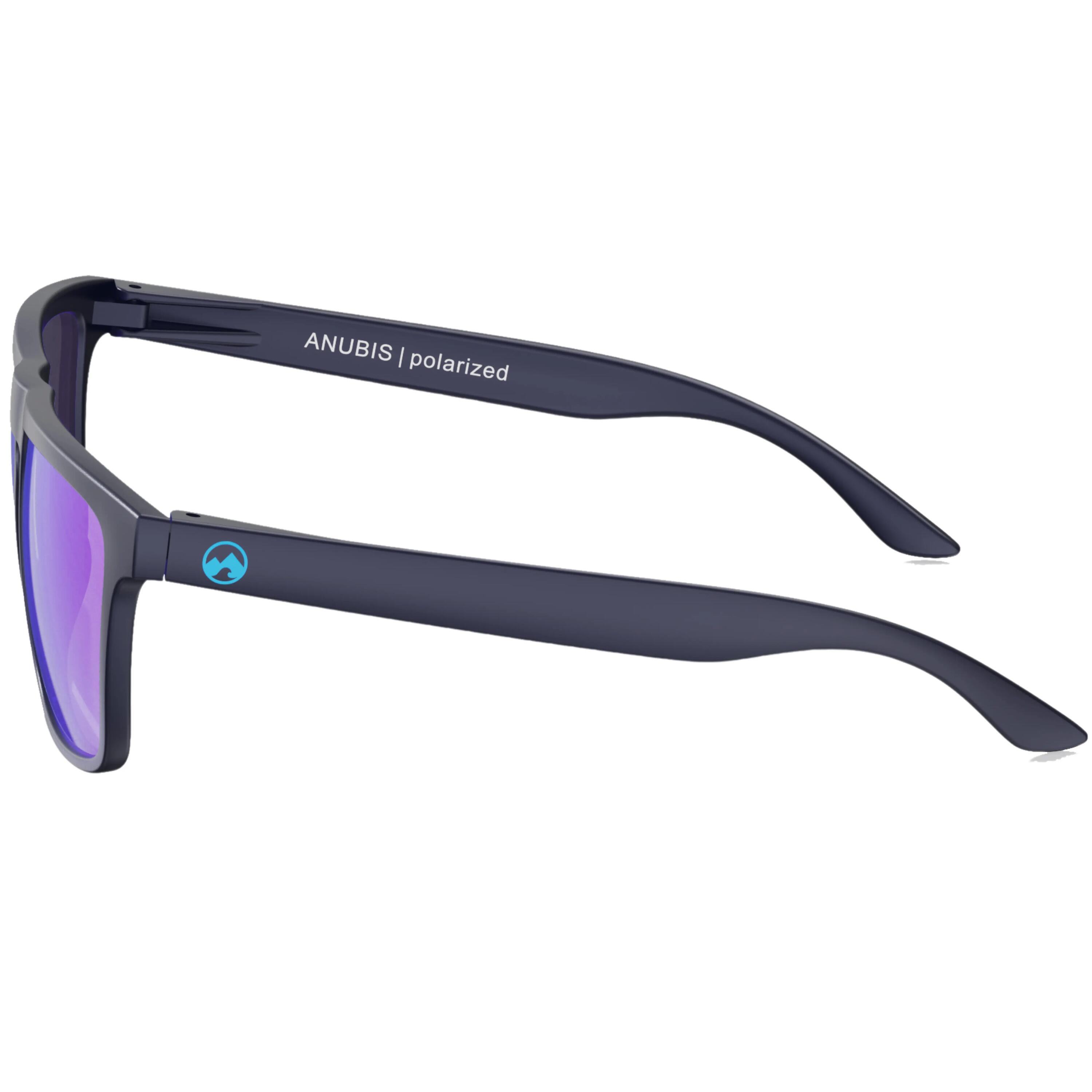 Lunettes de soleil unisexe Anubis (Black | Blue) 3/5