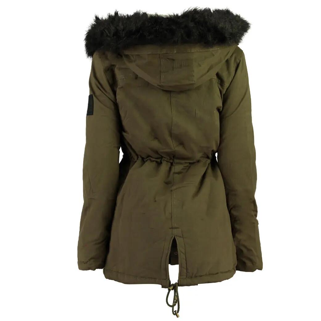 Parka - Escursionismo - Donna - Impermeabile, 4 tasche - Kaki 3/3