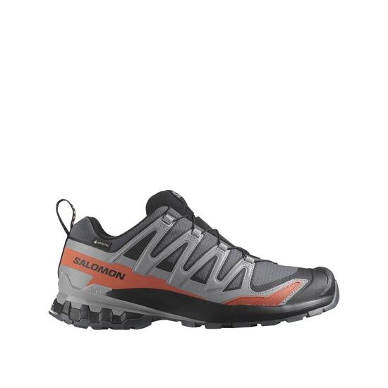 Chaussures de trail Salomon XA PRO 3D V9 Large GTX Gris/Rouge