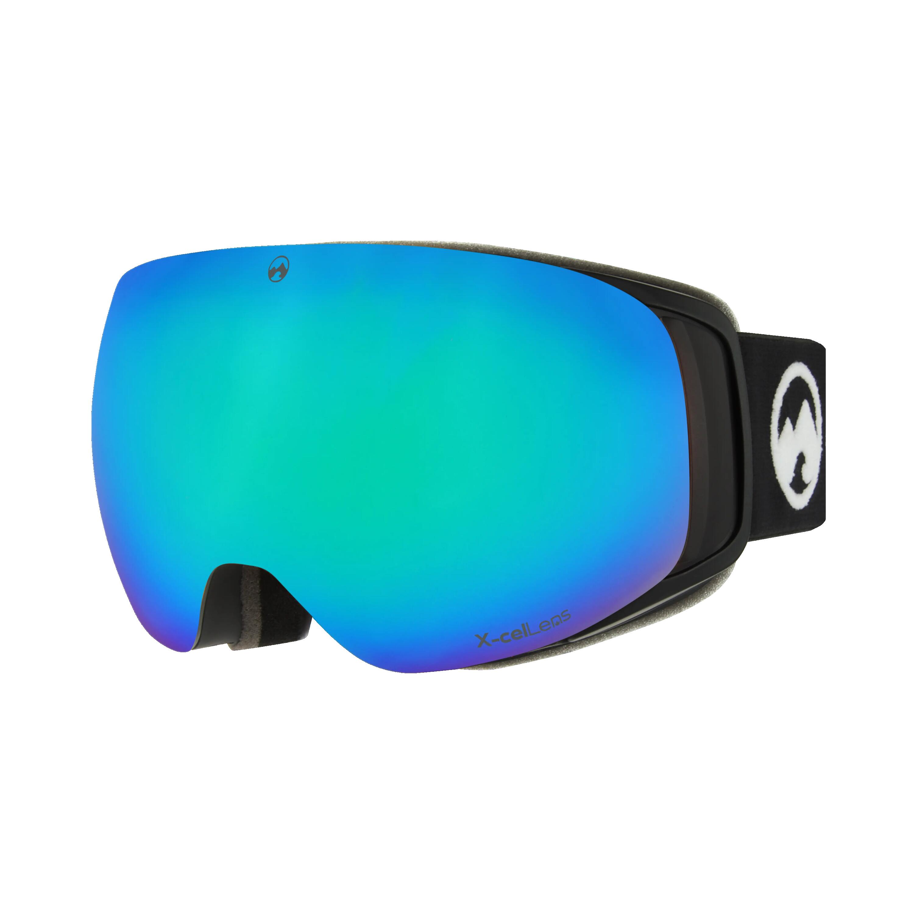 Masque de ski unisexe Gravity (Black | Green) 3/6